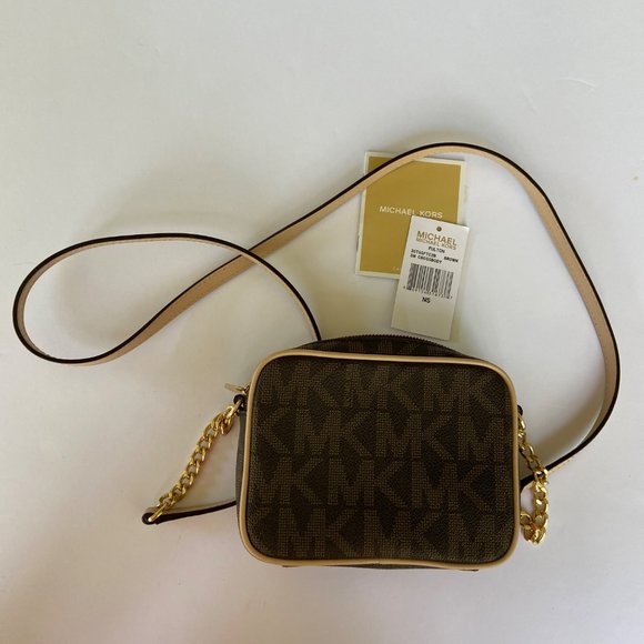 Michael Kors Mini Bag Crossbody Brown SM Purse Fulton - Picture 6 of 12